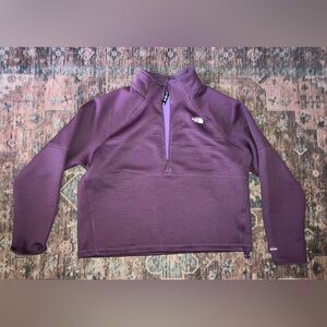 The North Face Purple Quarter-Zip Sweatshirt- XL women’s